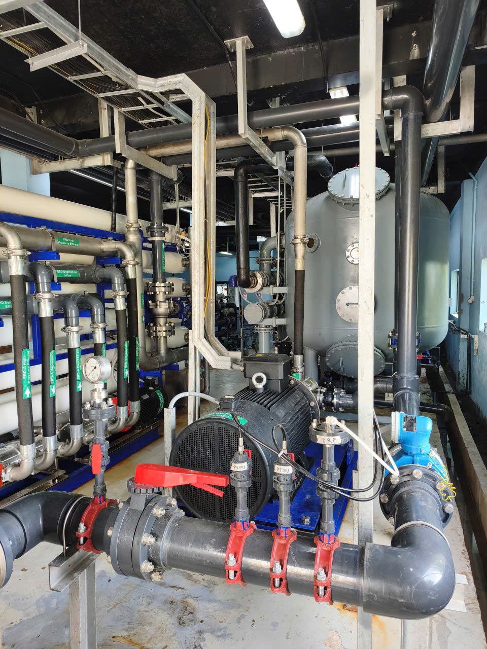 Thiết bị thu hồi năng lượng ERD và bơm cao áp trạm SWRO Hòn Thơm